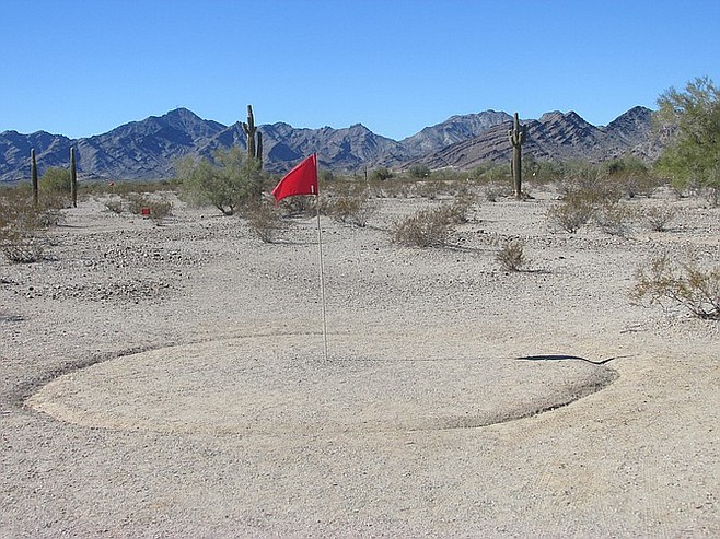 Desert golf course near Quartzsite, Arizona