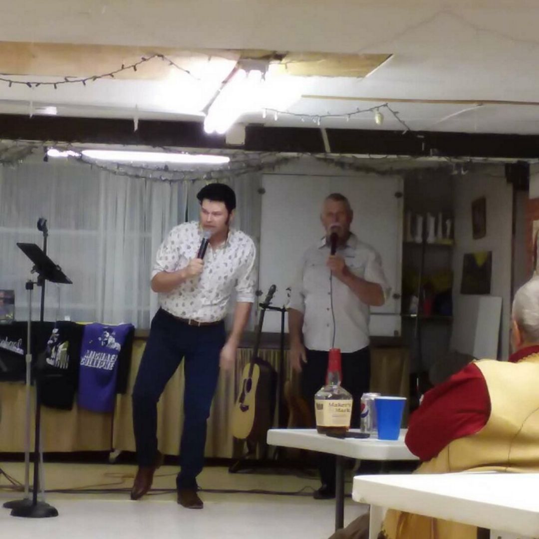 Elvis tribute night at Burrwood RV Park